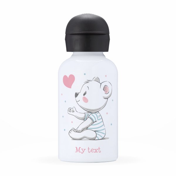 Isothermal Water Bottle for child- Bear cub heart