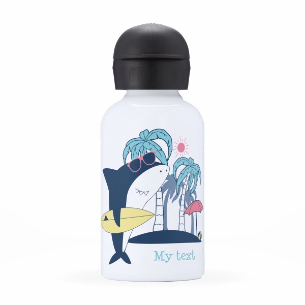Isothermal Water Bottle for child- Surfer Shark