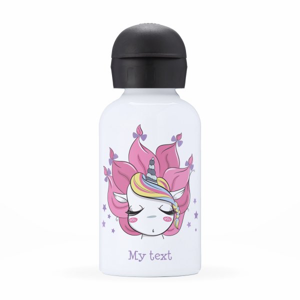 Isothermal Water Bottle for child- Unicorn with stars