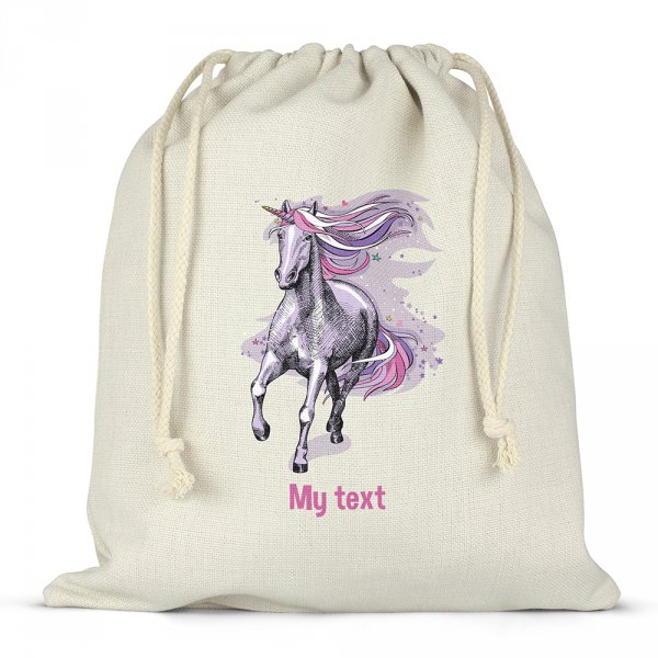 Lunchbox bag - Purple unicorn