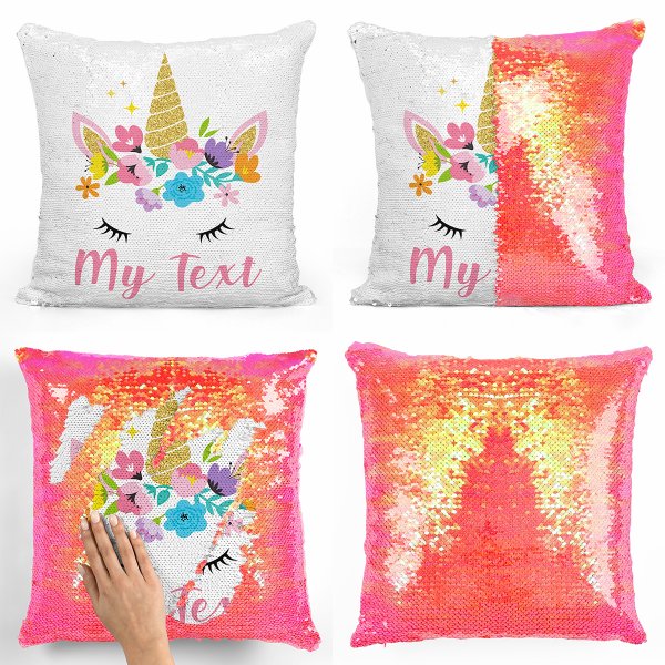Magic Sequin Pillow / Cushion - Magic Unicorn