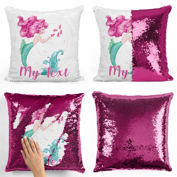 Magic Sequin Pillow / Cushion - Ocean Siren