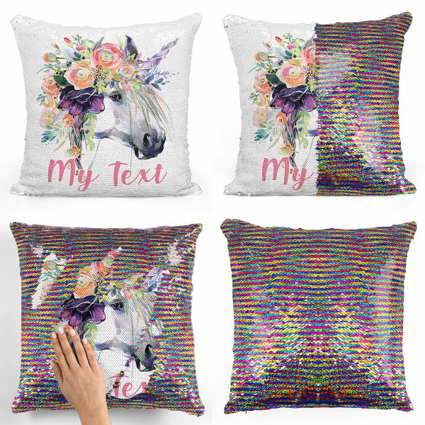 Magic Sequin Pillow / Cushion - Unicorn