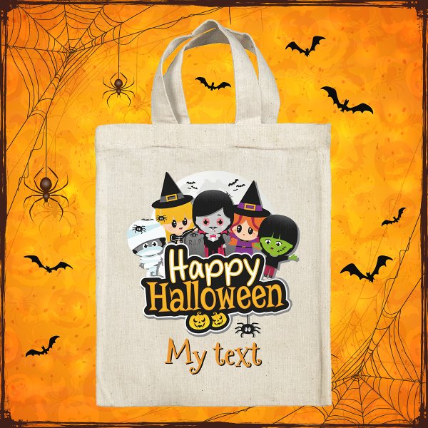 Personalized Halloween bag - Terrifying characters