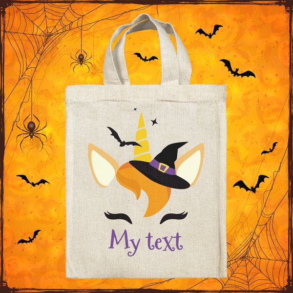 Personalized Halloween bag - Unicorn
