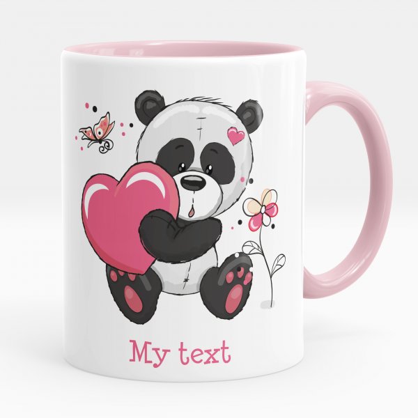 Personalized mug - Bear cub heart