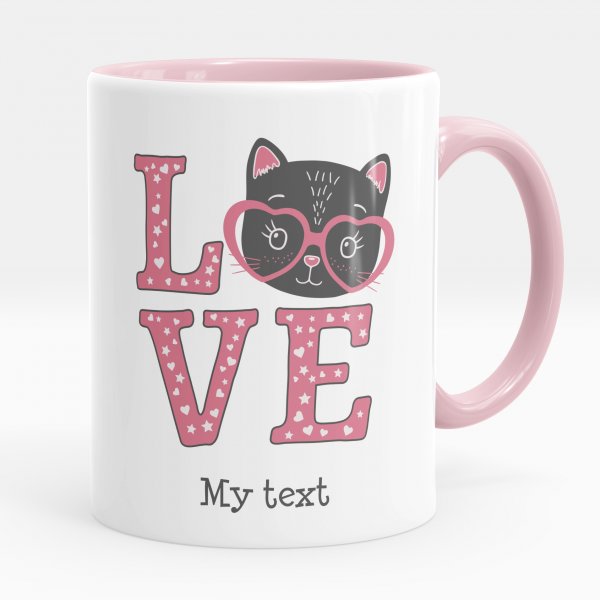 Personalized mug - Cat love