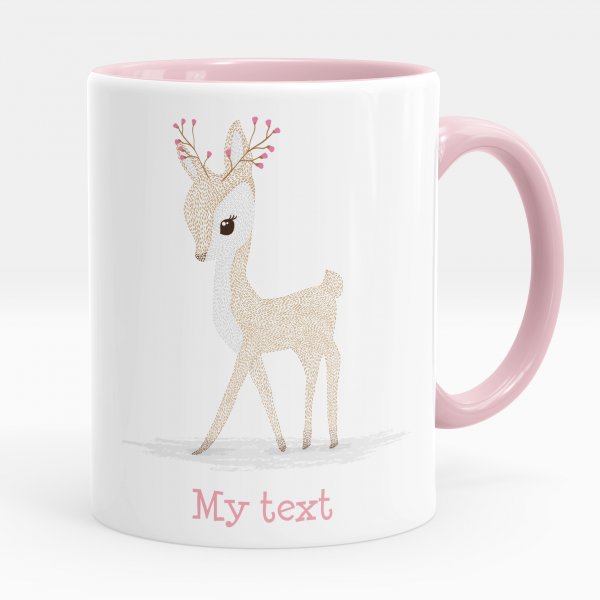 Personalized mug - Cute Fawn