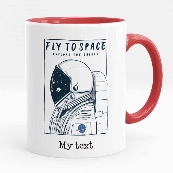 Personalized mug - Fly to space