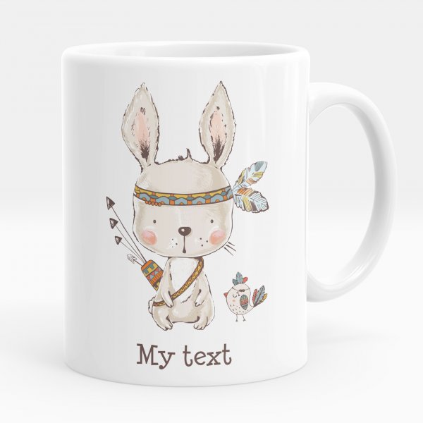 Personalized mug - Indian rabbit