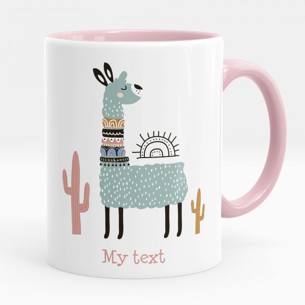 Personalized mug - Llama cactus
