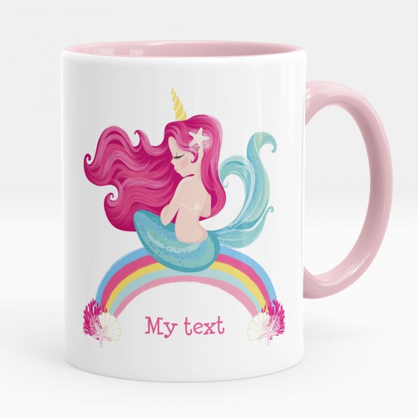 Personalized mug - Rainbow Mermaid
