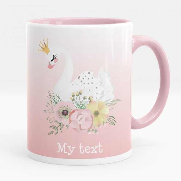 Personalized mug - Swan