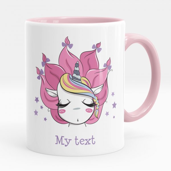 Personalized mug - Unicorn stars