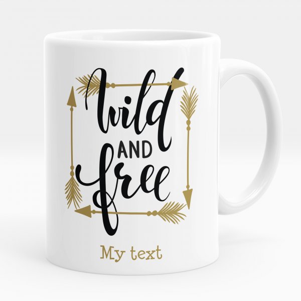 Personalized mug - Wild and Free