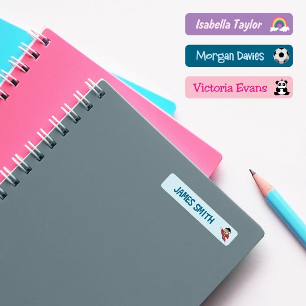 Small rectangular stickers 1 line