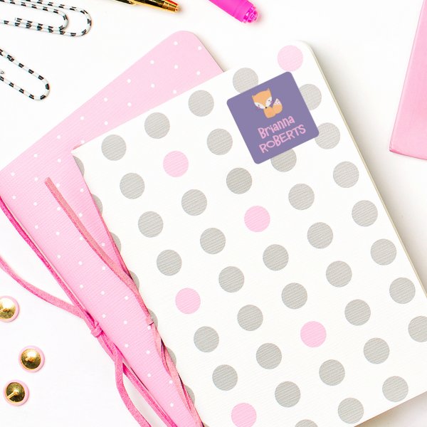 Square Stickers 2 lines