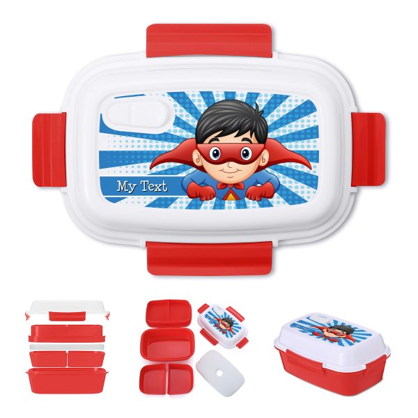 Super Hero Lunch box child