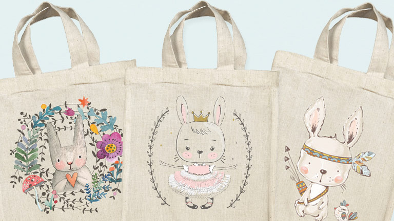 Personalised Easter bags