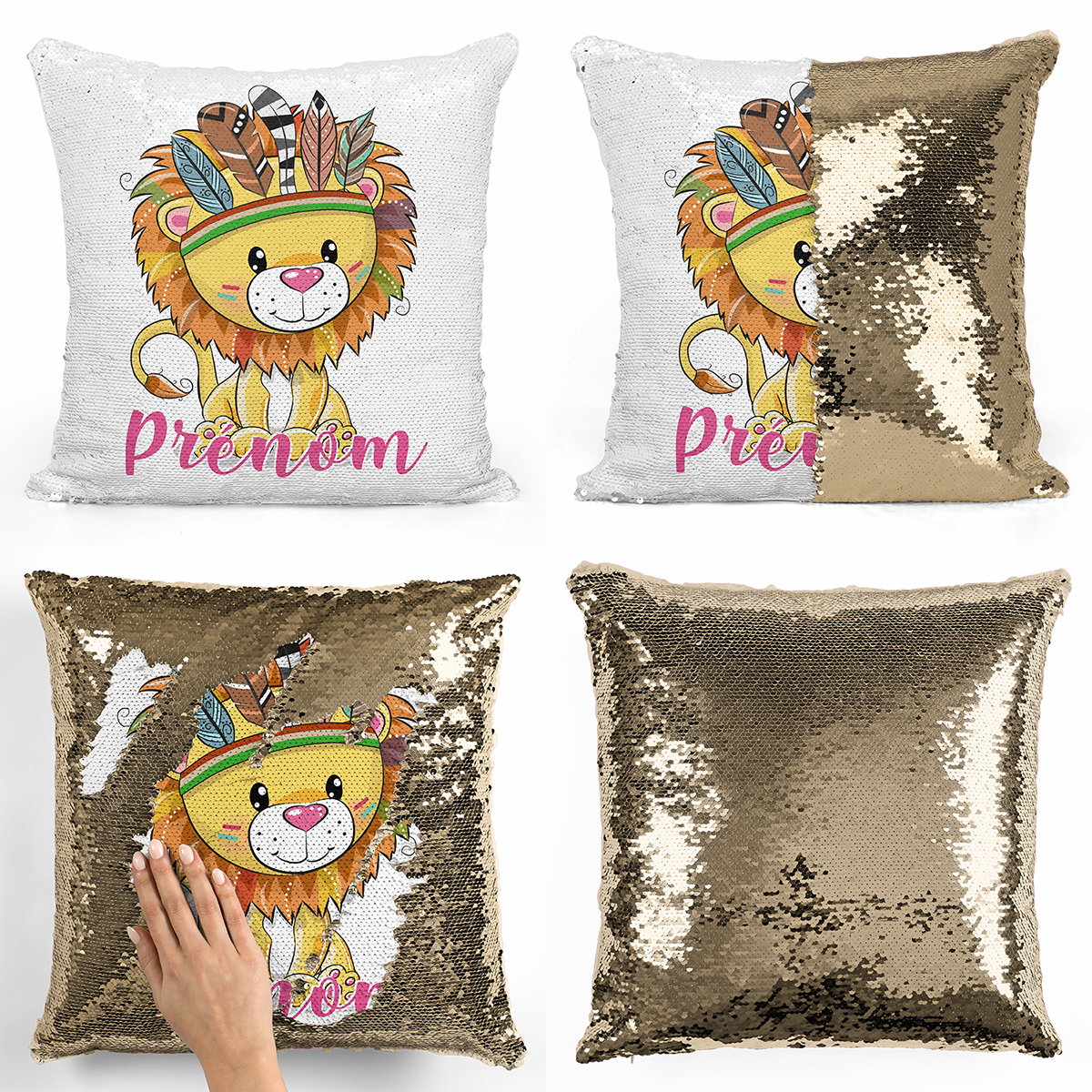 Magic sequin unicorn pillow shop