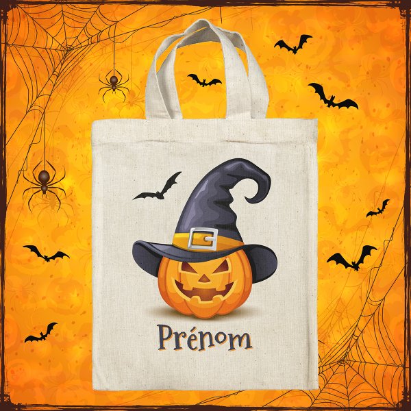 Customized lunchbox bag Easter for kid with witch pumpkin pattern