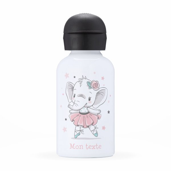 Isothermal Water Bottle Customizable  for kids  elephant dancer pattern