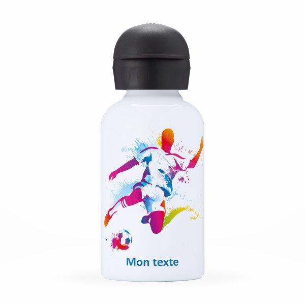 Isothermal Water Bottle Customizable  for kids  footballer pattern