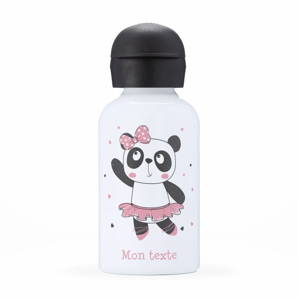 Isothermal Water Bottle Customizable  for kids panda dancer pattern