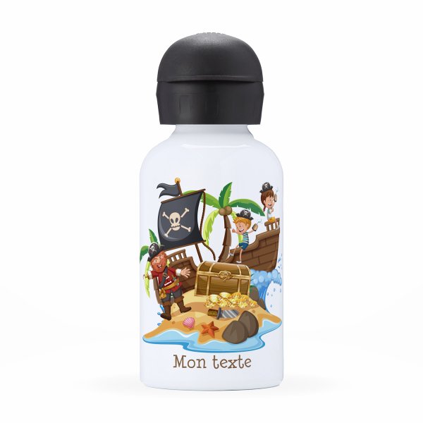 Isothermal Water Bottle Customizable  for Kids pirates Pattern