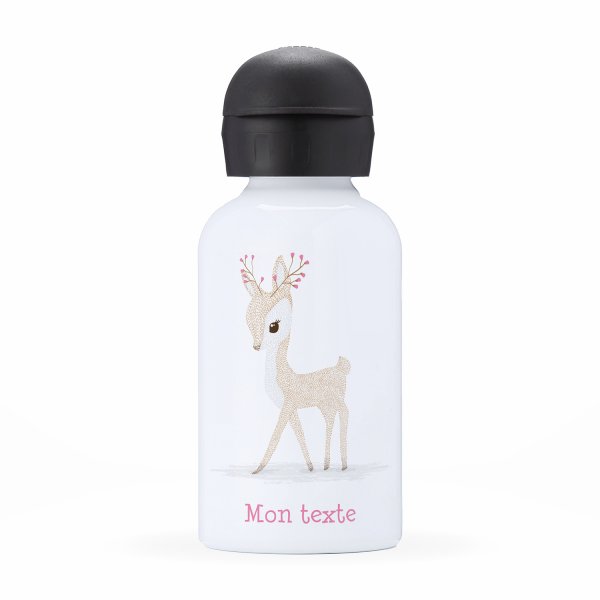 Isothermal Water Bottle Customizable  for kids fawn pattern