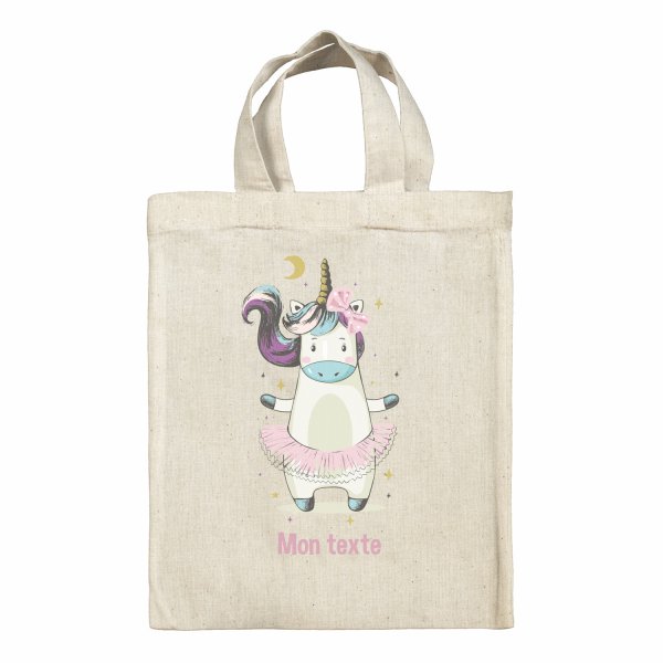 Lunchbox Bag for kids-bento- lunch box unicorn Dancer pattern