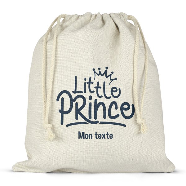 Twine bag or customizable drawstring for lunch box - bento - lunch box  little prince pattern