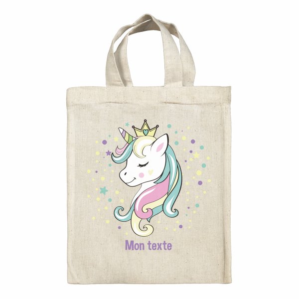 Lunchbox Bag for kids-bento- lunch box Princess Unicorn pattern