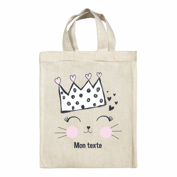 Lunchbox Bag for kids-bento- lunch box Cats Queen Pattern