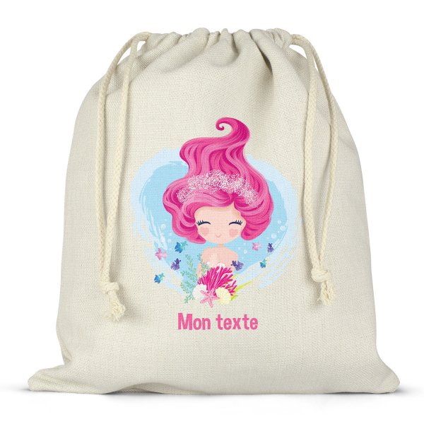 Twine bag or customizable drawstring for lunch box - bento - lunch box wild and free pattern