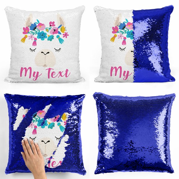 Magic Sequin Pillow / Cushion - Llama