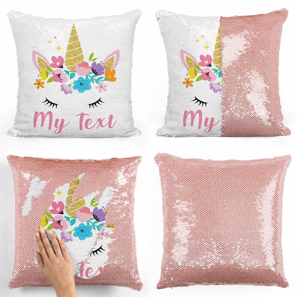 Magic Sequin Pillow / Cushion - Magic Unicorn