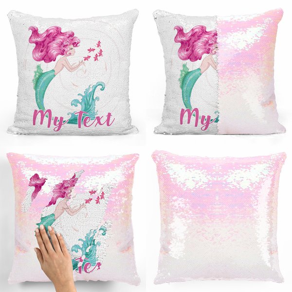 Magic Sequin Pillow / Cushion - Ocean Siren