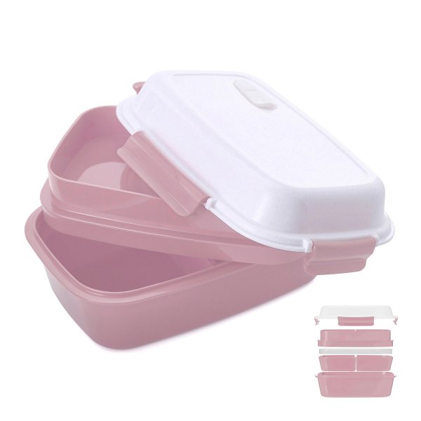 Lunch box - bento - Isothermal lunch box color old rose
