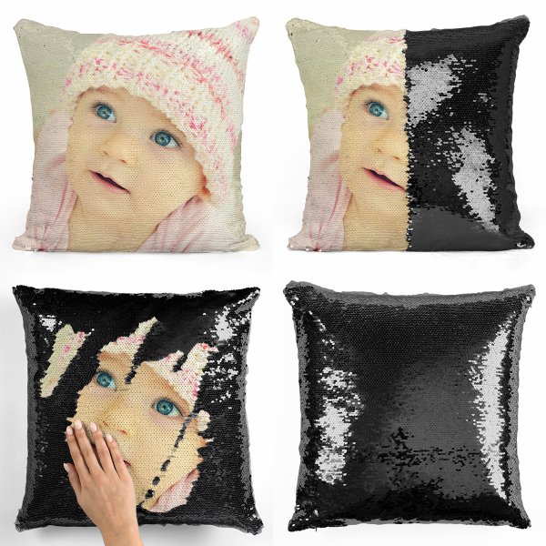 Photo Upload Sequin Magic Cushion / Pillow