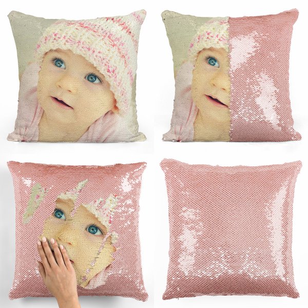 Photo Upload Sequin Magic Cushion / Pillow