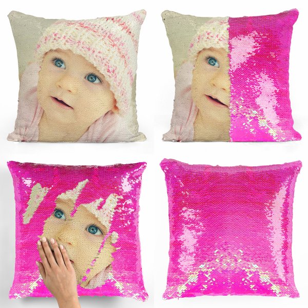 Photo Upload Sequin Magic Cushion / Pillow