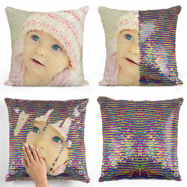 Photo Upload Sequin Magic Cushion / Pillow